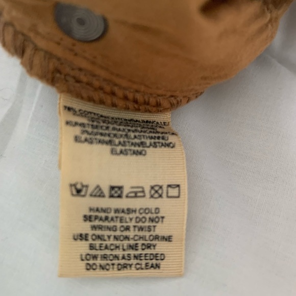 New Free People ivory coast tan spanish oak sateen crop jeans Size 29 $55 - Picture 5 of 7